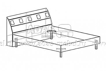 Кровать Версаль - схема