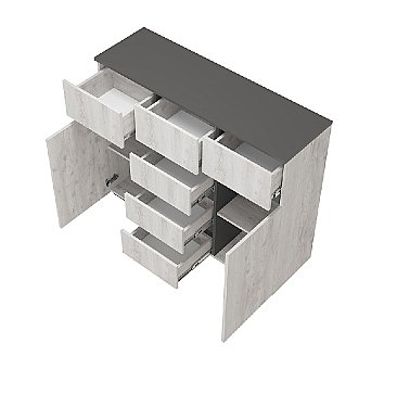 Комод Мрия Бетон пайн