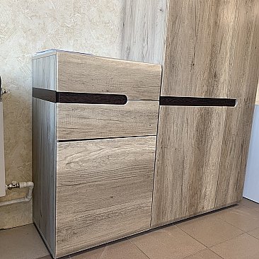 Тумба высокая с ящиками Ультра Дуб приморский