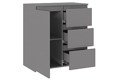 Комод Милано-2 Серый шифер - наполнение