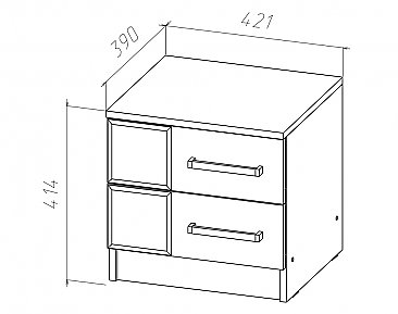 Тумба прикроватная - Схема