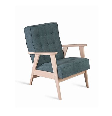 Кресло РЕТРО (Беленый дуб/RS 29 бирюзовый)