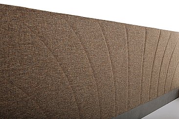 Кровать мягкая Мия - прострочка на изголовье кровати