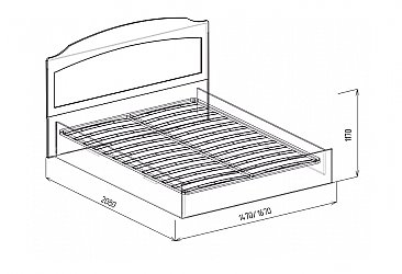 Кровать №10 Лидия схема