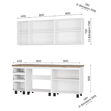 Кухня Честер Белый