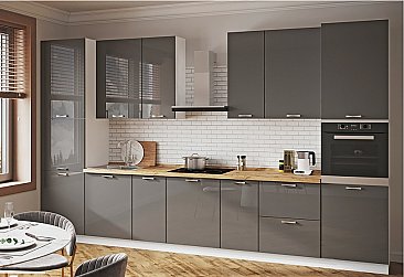 Кухня Модерн №8 Графит глянец