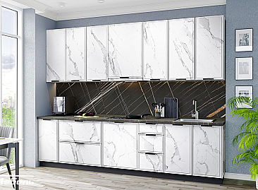 Кухня Норд №3 Мрамор Арктик
