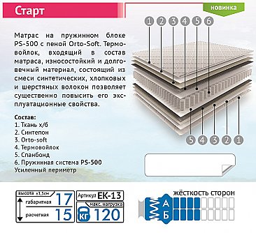 Информация - Матрас  Старт