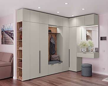 Шкаф угловой (440) Адель - в интерьере