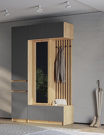 Прихожая Багира №1 Графит