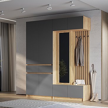 Прихожая Багира №2 Графит