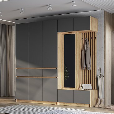 Прихожая Багира №3 Графит