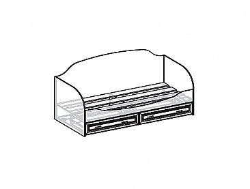 Схема кровать с ящиками Меценат