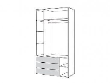 Схема шкаф для одежды Локи 10.71