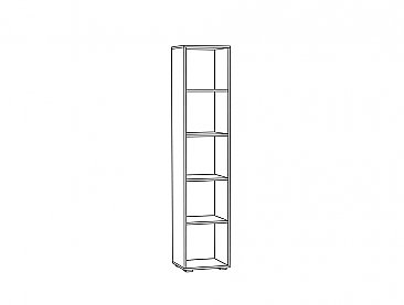 Схема шкаф-пенал Альба