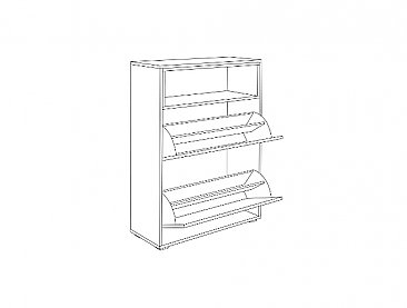 Схема тумба для обуви Лайт 08.136