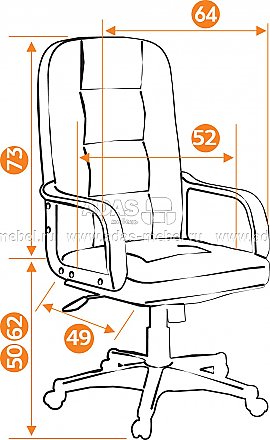 Кресло компьютерное Devon - схема