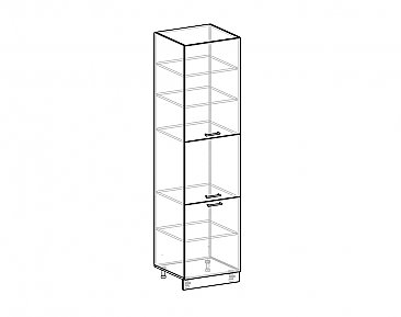 Пенал П-60 (920) для кухни Корсика схема