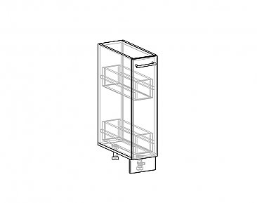 Рабочий стол-бутылочница РСБ-2Я-20 для кухни Шанталь 2 схема