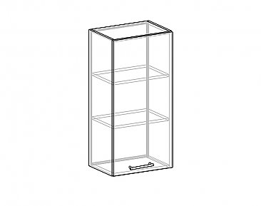 Шкаф-антресоль ША-45 (920) для кухни Корсика схема