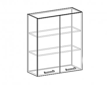 Шкаф-антресоль ША-80 (920) для кухни Корсика схема