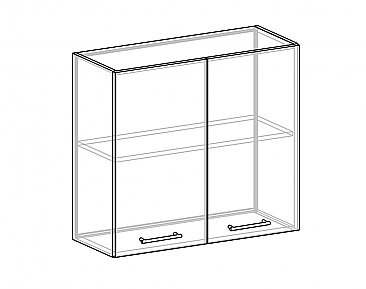 Шкаф-антресоль ША-80 для кухни Гурман 7 схема