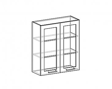 Шкаф-антресоль ШАС-80 (920) для кухни Корсика схема