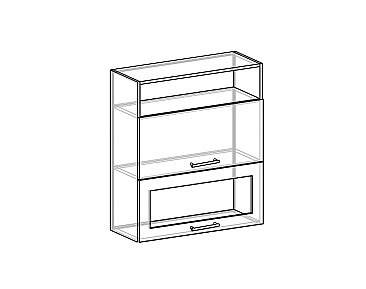Шкаф-антресоль ШАВ-80-2ДН (920) для кухни Корсика схема