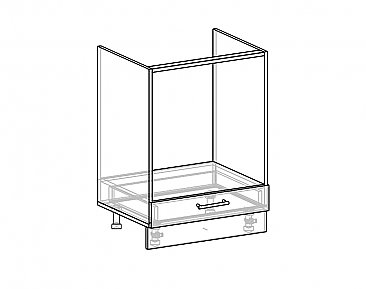 Рабочий стол ШД-60 для кухни Гурман 7 схема