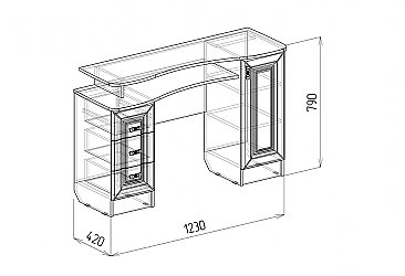 Туалетный стол Аэлита схема