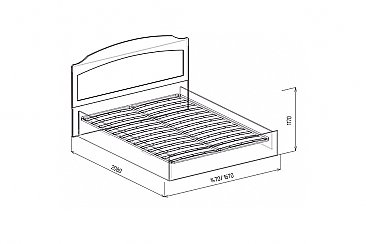Кровать №10 Версаль схема