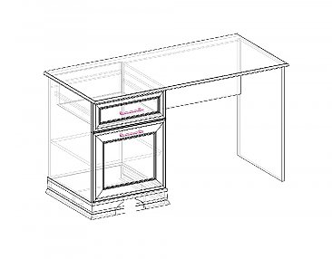 Стол письменный Каприз - схема