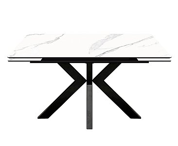 Стол раскладной Меджик 140 Керамогранит Белый мрамор