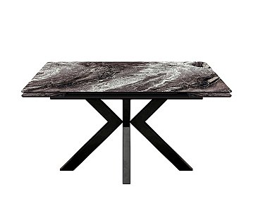 Стол раскладной Меджик 140 с фотопечатью Серый мрамор