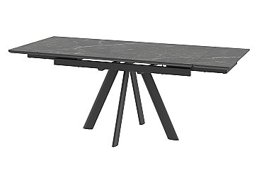 Стол раскладной Стокгольм Керамогранит Черный
