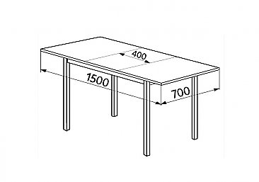 Стол раскладной Норд - разложенный