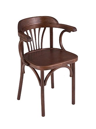 Стул Венский жесткий Тип-2 Коричневый темный тон