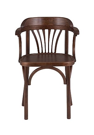 Стул Венский жесткий Тип-2 Коричневый темный тон