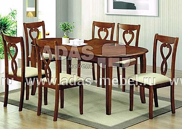 Стол обеденный STW-1245 - со стульями Isabella