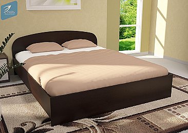 В интерьере в цвете Венге - Кровать Стиль из ЛДСП