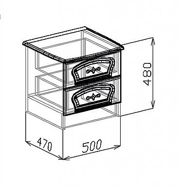 Тумба Классика. Схема.