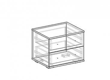 Схема - Тумбы прикроватные Интегро (Пара)