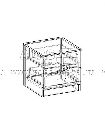 Тумба прикроватная Гардония - схема
