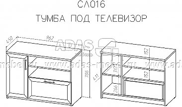 Схема - ТВ Тумба Соло 016