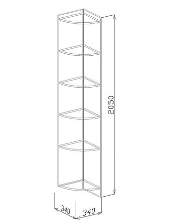 Угол завершающий Эльф №8. Схема.