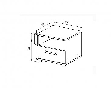 Тумба прикроватная - Схема