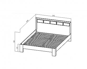 Кровать 2-х спальная - Схема