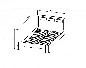 Кровать 2-х спальная - Схема