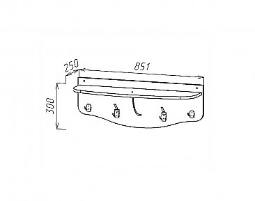 Вешалка настенная - Схема