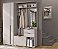Прихожая модульная со шкафом и зеркалом Леон №1